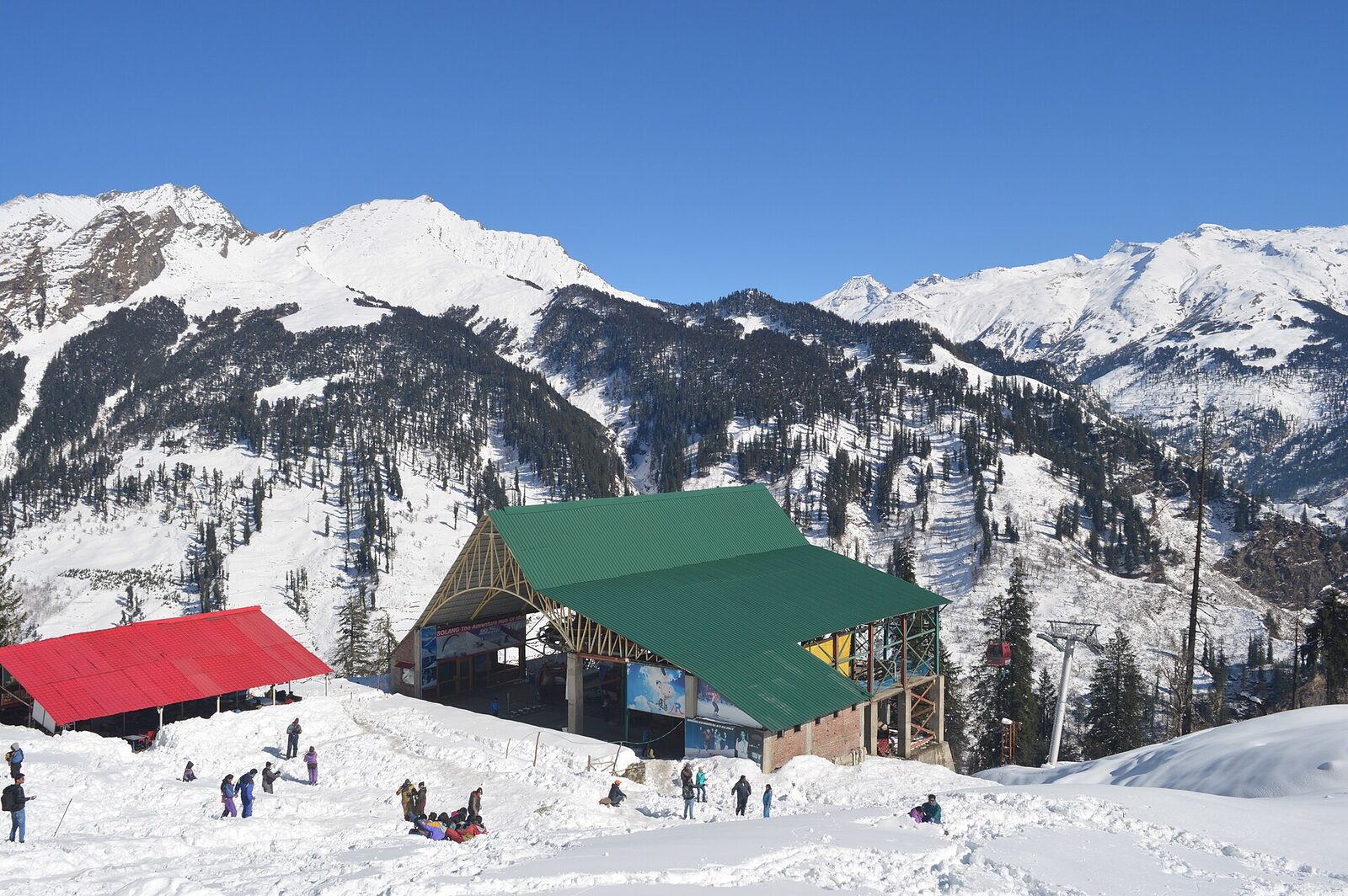Snow in Solang Valley