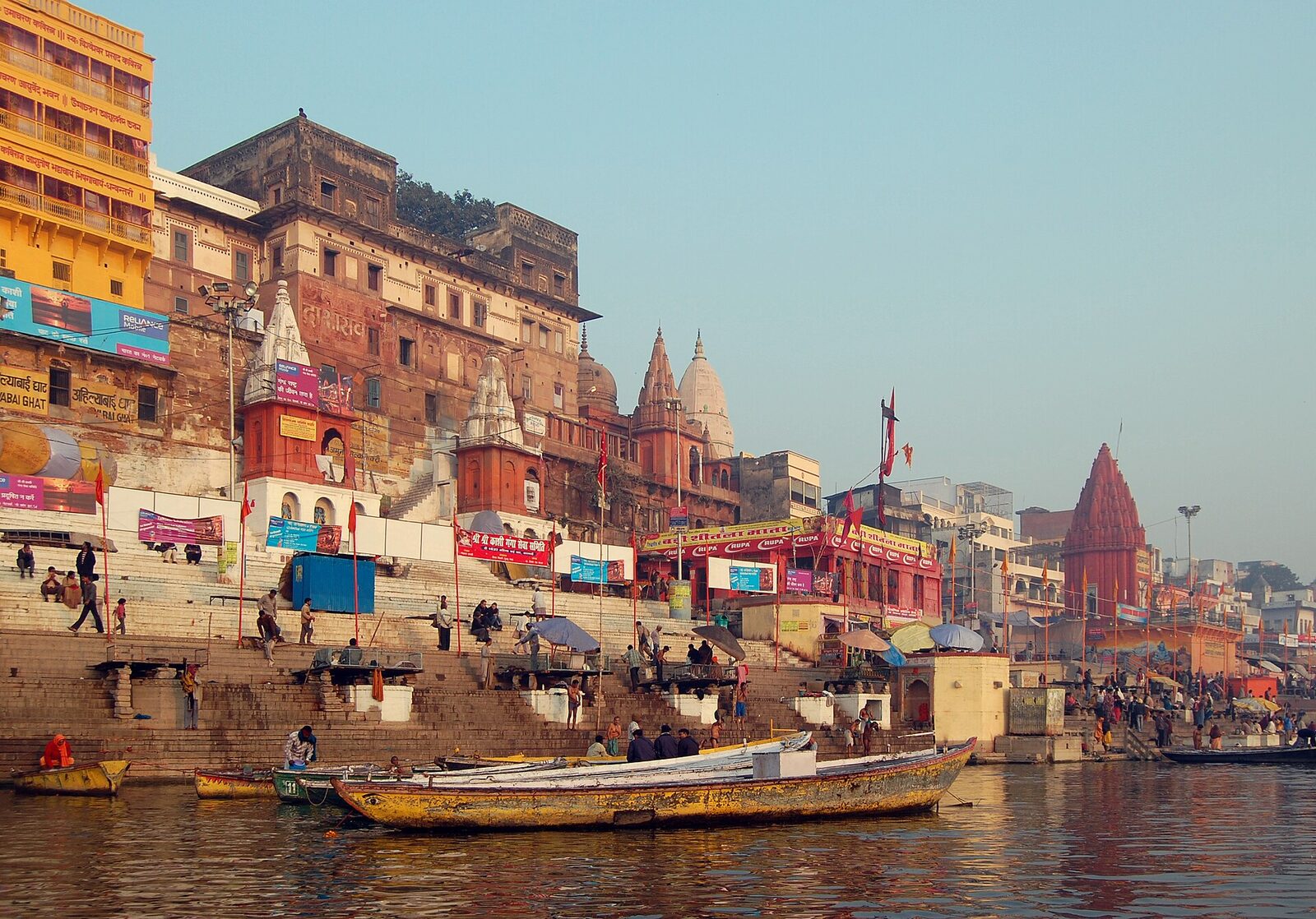 The ghats of Varanasi